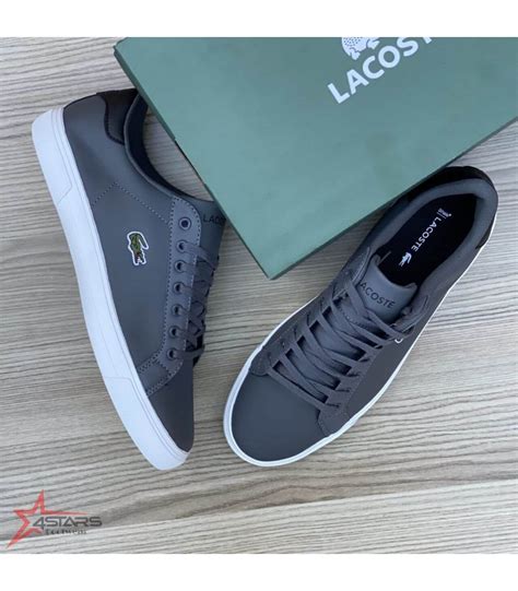 lacoste lerond trainers grey.